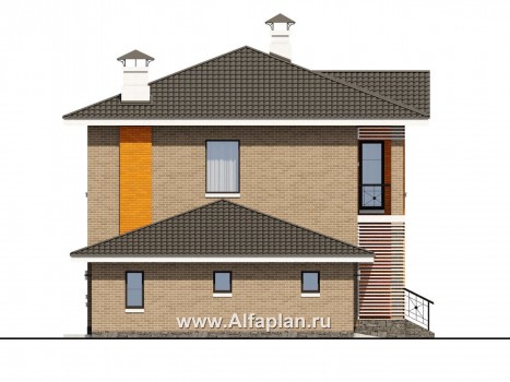 «Серебро» - современный проект двухэтажного дома с гаражом и террасой - превью фасада дома