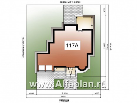 «Вилла «Эдельвейс» - проект элитного двухэтажного дома, план со вторым светом, в классическом стиле - превью дополнительного изображения №3